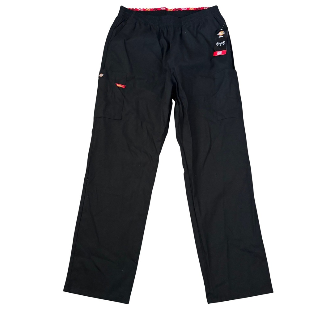 NWT Dickies EDS Scrub Pants Women's Size L Black